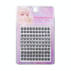 ninetynine dreams 100pcs easy-three-steps individual lash clusters soft & lightweight volume reusable eyelash extensions (11-13mm)
