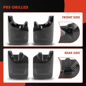 A-Premium Set of 4PCS Mud Flaps Splash Guards Mudguards Mudflaps with Hardware Kits Accessories Compatible with Toyota Tacoma 2023 Pickup, (not fit SR), with Fender Flares, Front LH RH & Rear LH RH