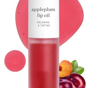 Nooni Korean Lip Oil - Appletea, 0.12 Fl Oz + Korean Lip Oil - Applecherry, 0.12 Fl Oz + Korean Lip Oil - Appleplum, 0.12 Fl Oz Bundle