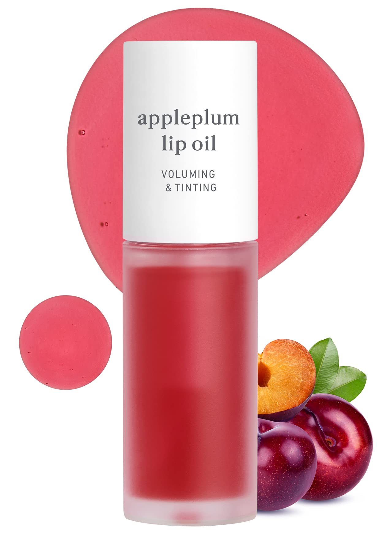 Nooni Korean Lip Oil - Appletea, 0.12 Fl Oz + Korean Lip Oil - Applecherry, 0.12 Fl Oz + Korean Lip Oil - Appleplum, 0.12 Fl Oz Bundle