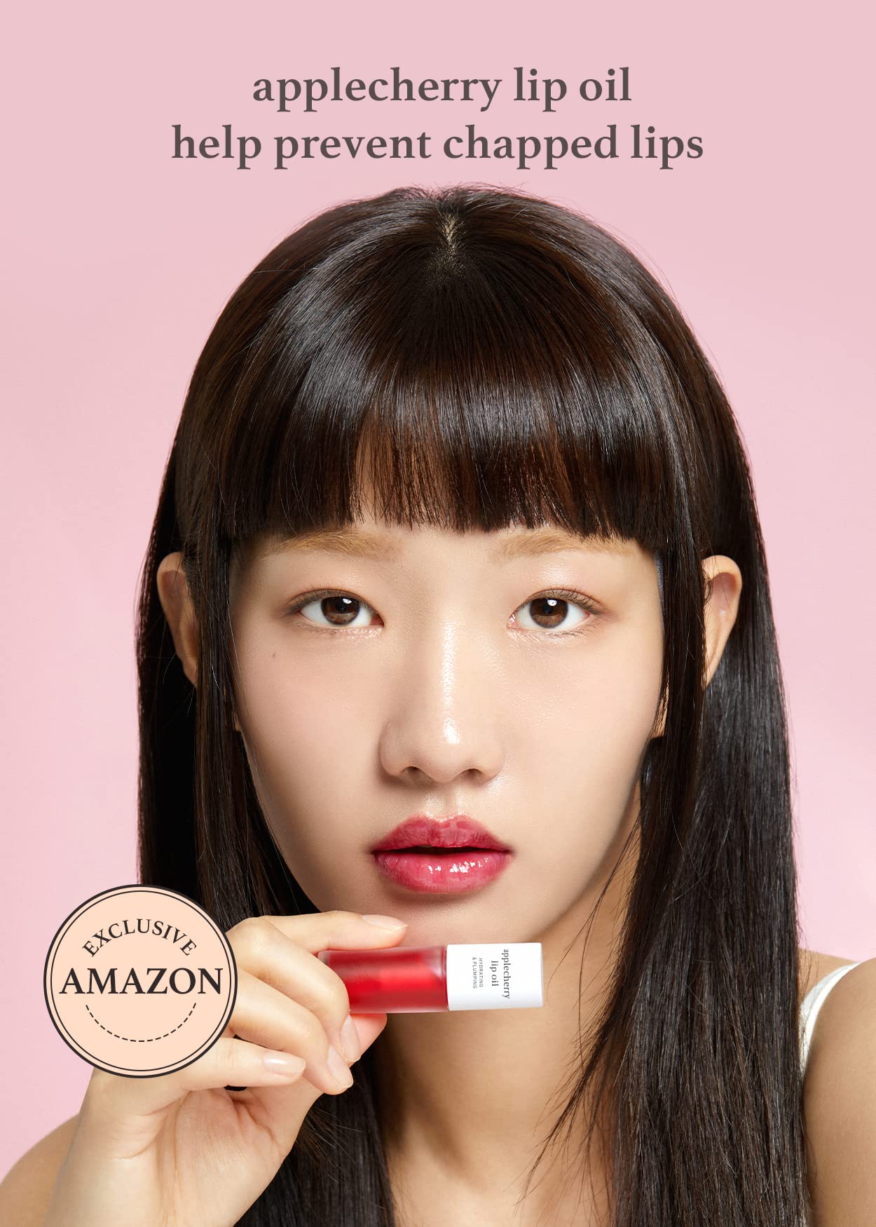 Nooni Korean Lip Oil - Appletea, 0.12 Fl Oz + Korean Lip Oil - Applecherry, 0.12 Fl Oz + Korean Lip Oil - Appleplum, 0.12 Fl Oz Bundle