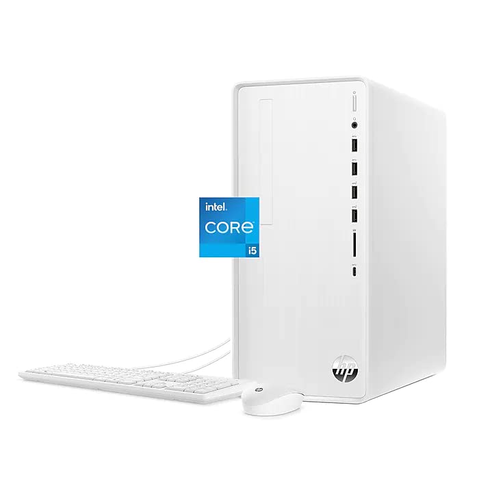 HP 2022 TP01 Pavilion Business Desktop Intel 12th Gen 6-Core i5-12400 16GB RAM 1TB PCIe SSD 1TB HDD Intel UHD Graphics HDMI VGA USB-C WiFi AX BT RJ-45 Windows 11 Pro w/RE USB