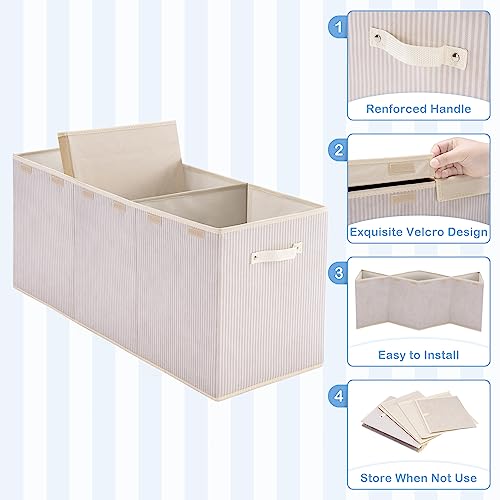 Apicizon Large Toy Box Storage Organizer