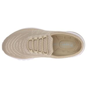 Propét Women's Tour Knit Slide Sneakers, Sand, 6 X-Wide US