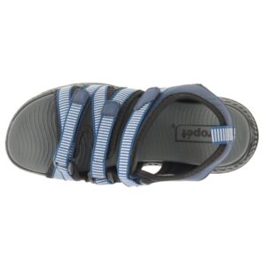 Propet Women's TravelActiv Adventure Sandals, Navy, 12 X-Wide US