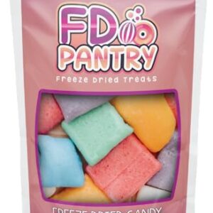 Freeze Dried Air Taffy Candy - Variety Fruit Flavors, 3.5oz | Strawberry, Melon, Cherry, Raspberry, Orange, Grape, Mystery | Crunchy Snack Sour Treat, Gift