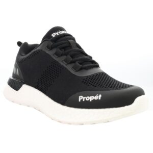 Propét Women's B10 Usher Sneakers, Black, 8 Wide US