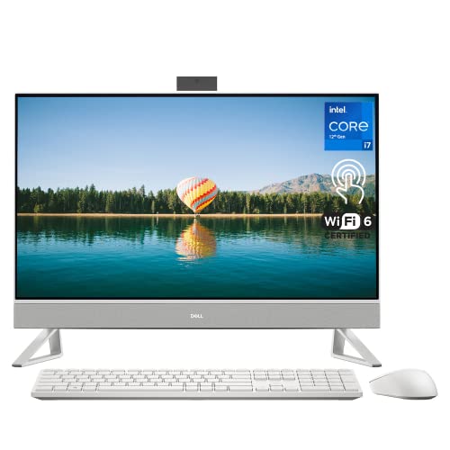 Dell Inspiron 7000 Seies 7100 AIO Desktop, 27" FHD Touchscreen, Intel Core i7-1255U, GeForce MX550, 32GB RAM, 1TB SSD + 1TB HDD, HDMI, SD Card Reader, Wireless KB & Mouse, Wi-Fi 6, Windows 11 Home