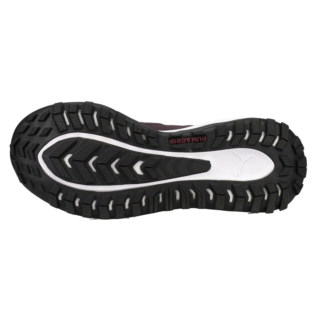 Puma Womens Voyage Nitro Running Sneakers Shoes - Black, Burgundy - Size 8 M