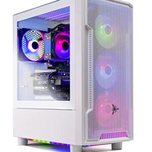 Skytech Gaming Archangel Gaming PC Desktop – AMD Ryzen 7 5700X 3.4 GHz, NVIDIA RTX 3060, 1TB NVME SSD, 16GB DDR4 RAM 3200, 600W Gold PSU, 11AC Wi-Fi, Windows 11 Home 64-bit