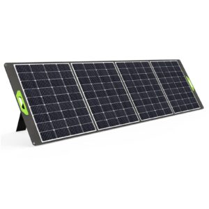 eenour 400w portable solar panels, 39v mc4 output monocrystalline foldable high efficiency, parallel/series supported, solar panel kit for power station outdoor rv camper blackout emergency