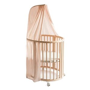 stokke sleepi canopy by pehr, blush - dreamy crib canopy for sleepi mini & crib/bed - available in numerous colors - oeko-tex standard 100