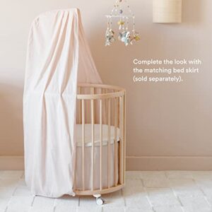 Stokke Sleepi Canopy by Pehr, Blush - Dreamy Crib Canopy for Sleepi Mini & Crib/Bed - Available in Numerous Colors - Oeko-Tex Standard 100