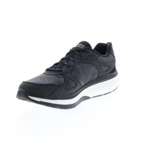 skechers women's, go walk workout walker - early sunshine sneaker black/white 9 m