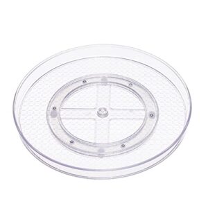 Amazon Basics Clear Lazy Susan Turntable Organizer, 12-Inch, 2-Pack