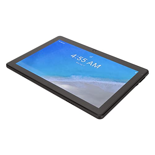 Airshi Black Tablet, for Android11.0 System Portable Tablet Octa Core 8MP 16MP HD Screen for Travel (US Plug)