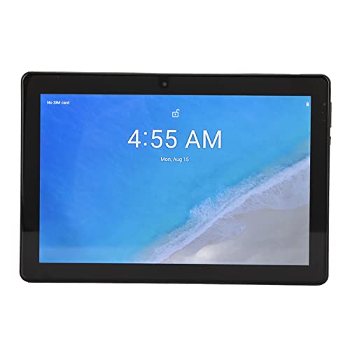 Airshi Black Tablet, for Android11.0 System Portable Tablet Octa Core 8MP 16MP HD Screen for Travel (US Plug)