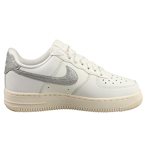 Nike Air Force 1 Low Women Summit White/Metallic Silver DQ7569-100 7.5