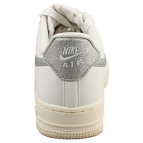 Nike Air Force 1 Low Women Summit White/Metallic Silver DQ7569-100 7.5