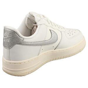 Nike Air Force 1 Low Women Summit White/Metallic Silver DQ7569-100 7.5