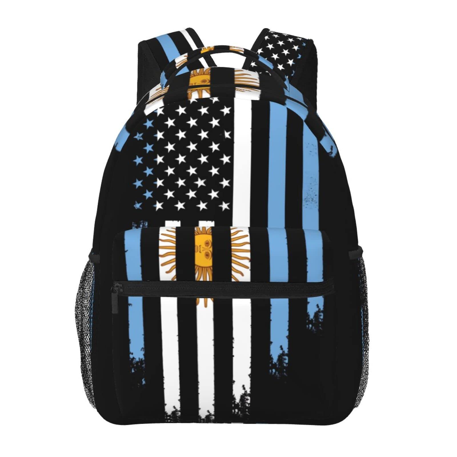 Qurdtt Argentina Backpack,Fashion Argentina Flag Laptop Backpack Casual Hiking Daypack For Men Women