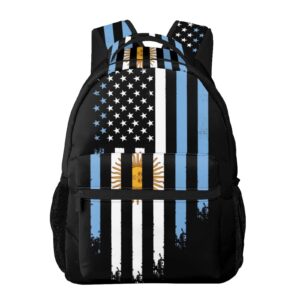 Qurdtt Argentina Backpack,Fashion Argentina Flag Laptop Backpack Casual Hiking Daypack For Men Women