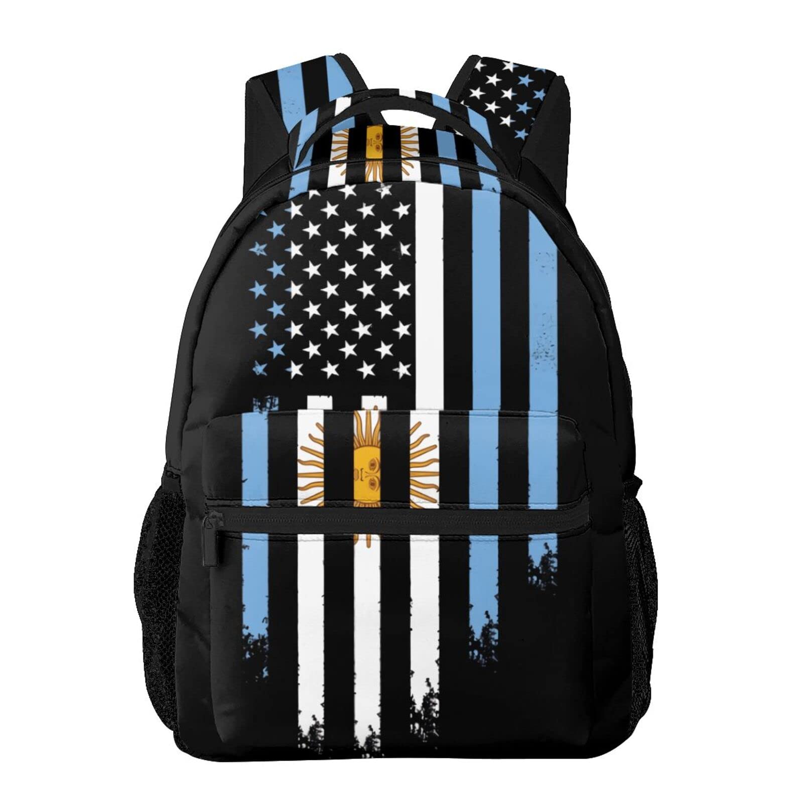 Qurdtt Argentina Backpack,Fashion Argentina Flag Laptop Backpack Casual Hiking Daypack For Men Women