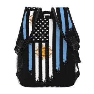 Qurdtt Argentina Backpack,Fashion Argentina Flag Laptop Backpack Casual Hiking Daypack For Men Women