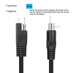 24V DC8mm to SAE Extension Cable DC 8.0mm x 2.0mm Male Plug to SAE Solar Adapter Connector Cable 14AWG for Car,Motorcycle,Solar Panel,Portable Generator,Solar Power Station Etc.