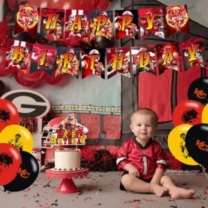 Patrick Football Star Birthday Party Decorations, American Football Themed Party Supplies with Happy Birthday Banner, Cake Topper, Cupcake Toppers, Balloons for Kids Adults Kids Sports Party