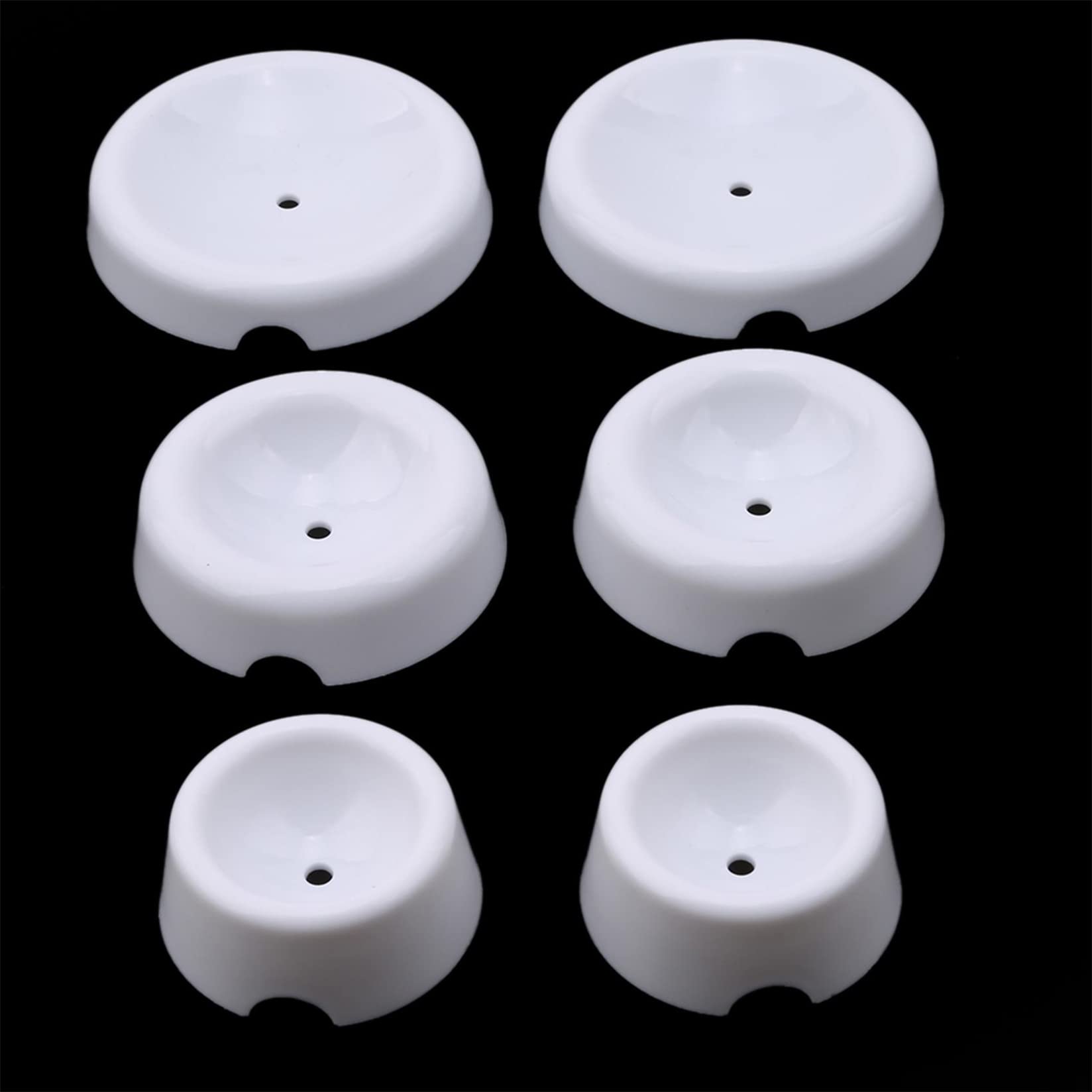 JIYAN 6 Pieces Fondant Forming Cups, Button Shaped Drying Holder Sugar Flower Fondant Gumpaste Chocolate Forming Shaping Mold Cake Decorating Tools DIY Craft, 1.97-2.99inch