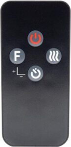 replacement for tec flame electric fireplace heater remote control rc1007a rc1007a-fs fef26 fef260 f2609e r71007a 125397-01