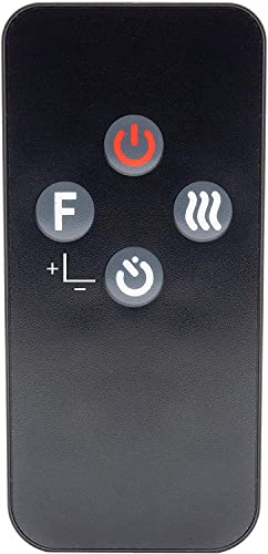 Replacement for TEC Flame Electric Fireplace Heater Remote Control RC1007A RC1007A-FS FEF26 FEF260 F2609E R71007A 125397-01