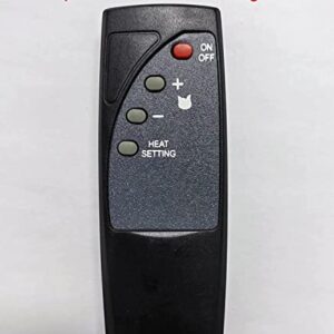 Replacement for TEC Flame Electric Fireplace Heater Remote Control RC1007A RC1007A-FS FEF26 FEF260 F2609E R71007A 125397-01