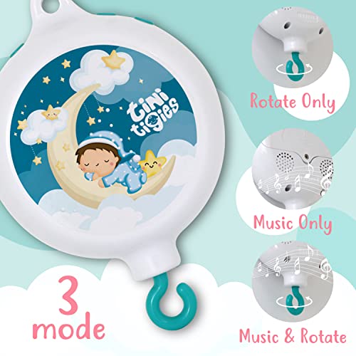 Baby Mobile Arm for Crib with Musical Box - 23 Inch Crib Mobile Arm - Crib Mobile Motor Play 12 Lullabies (30 Min Auto Off) - Holder for DIY Clamp Mobile