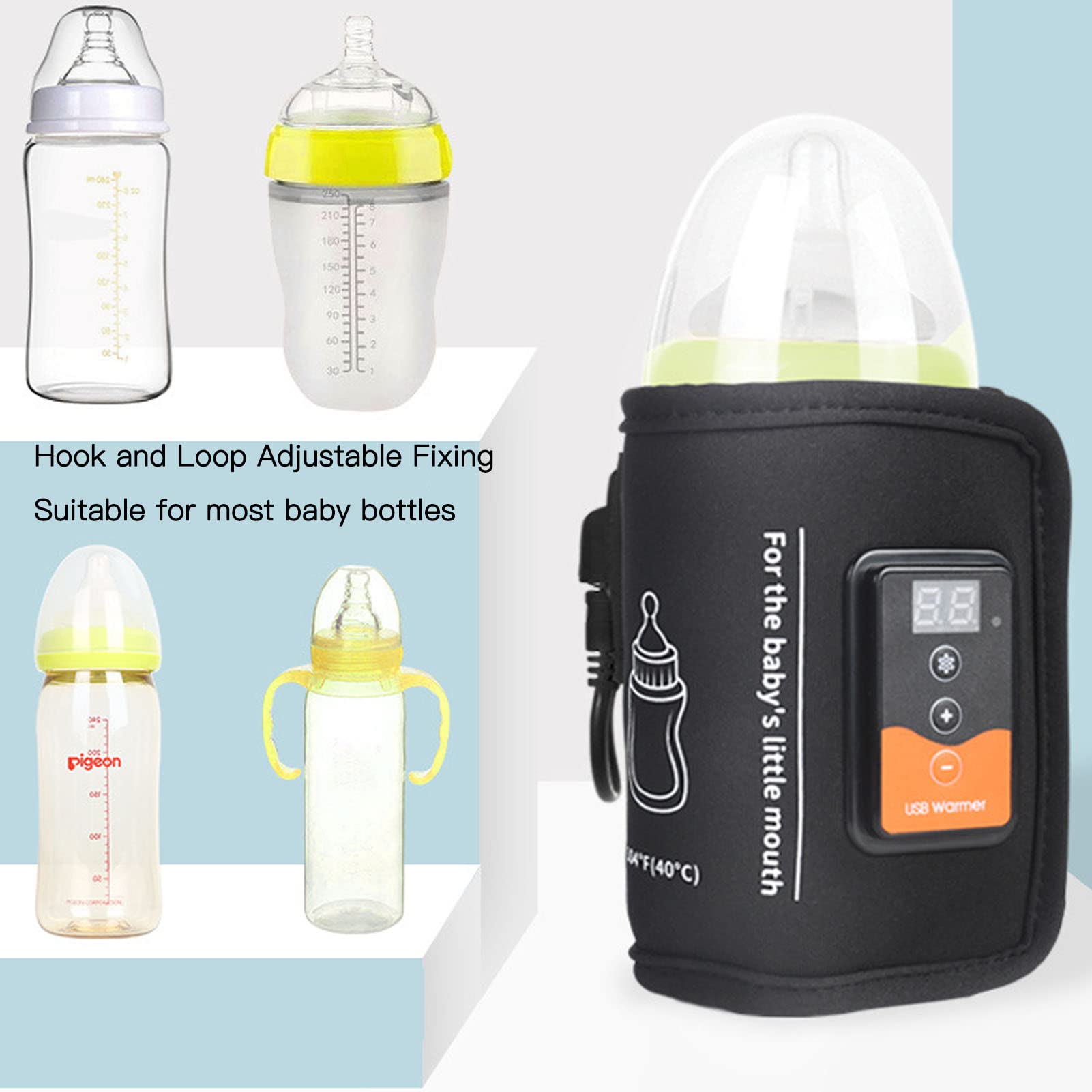 Bottle Warmer, Milk Warmer Bag Constant Temperature Quick Heating USB Insulated Baby Car Travel Heat Thermal Breast USB Bottle Warmer for Home Outdoor Indoor Traveling Driving