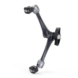 smallrig rosette magic arm 11 inch with ball head, 1/4"-20 screws, and anti-twist pins, for cameras/ipads/monitors/led lights/smartphones/action cameras, max load capacity 3kg - 3959