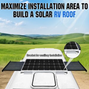 ECO-WORTHY RV Solar Panel 280 Watt, 12 Volt Scalable RV Solar Panel Kit,Maximize Installation Area for Van, Motorhome and Trailer