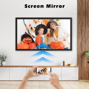 21.5-Inch Dual-WiFi Extra Large Digital Picture Frame - 32GB Digital Photo Frame FHD IPS Panel, Wall Mountable, Share Photos Videos via App Email, Sync Smartphone Screen, Suit for Home Decorations