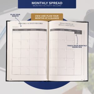 The Performance Planner | Linen Edition | By Zig Ziglar | 6x9 inch Hardcover Daily Planner Journal and For Daily Weekly Monthly and Yearly Goal Setting And Achieving