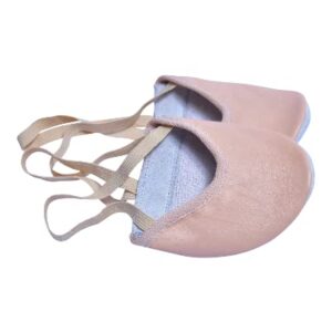 TW Leather Ballet Rhythmic Gymnastics Toe Shoe (us_Footwear_Size_System, Adult, Women, Alpha, Medium, Medium) Pink