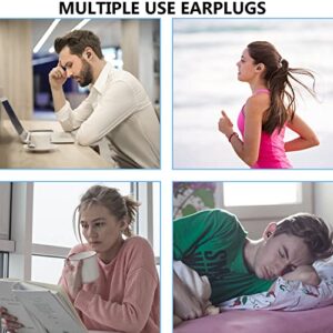 Ear Plugs for Noise Cancelling Ear Protection EarPlugs for Sleep, Concerts, Work, Study, 6 Size Eartips with Small Box,Perfect -30dB Silicone Earplugs for Noise Reduction Black