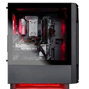 Skytech Gaming SkyTech Shadow 3.0 Gaming Computer PC Desktop - Ryzen 5 3600 6-Core 3.6GHz, RTX 3060 Ti 8GB, 1TB SSD, 16GB DDR4 3000, RGB Fans, AC WiFi, Windows 11 Home 64-bit, Black