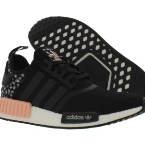 adidas Originals NMD R1 Womens Shoes Size 9.5, Color: Black/White/Grapefruit