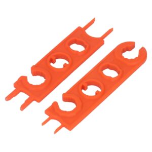 1 pair solar spanner wrench, assembly panel pv disconnect removal connector tool orange for solar pv system extension cable wire kit
