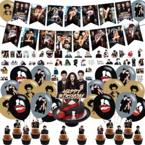 the twilight saga party decorations,birthday party supplies for the twilight saga party supplies includes banner - cake topper - 12 cupcake toppers - 18 balloons