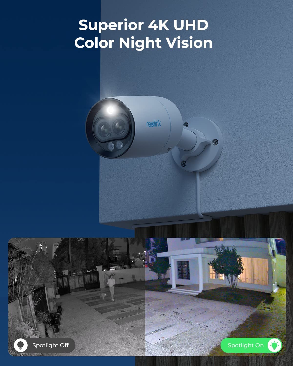 REOLINK Dual View PoE Camera - IP Security Camera System with 1x 4K Wide-Angle Lens and 1x 3MP Telephoto Lens for A Close-up, AI Detection, Color Night Vision, Two-Way Talk, RLC-81MA
