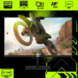 Gaming Desktop PC, Intel Core i5 8th Gen, TechMagnet Heera, AMD RX 550 Graphics, 16GB RAM, 1TB SSD | 2TB HDD, MTG New 27 Inch Dual Monitor, Gaming Kit Webcam, Win 10 Pro (Renewed)