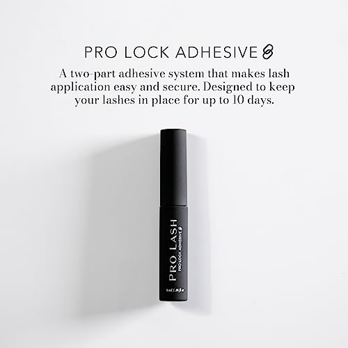 Pro Lash Starter Kit | Professionally Styled - Soft and Comfortable Lash Extension with 3 Set of Lashes, Tweezers, Pro Lock Adhesive, and Remover - Lasts up to 10 Days (Mega Volume)