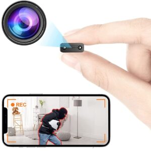 TACUWA Spy Camera Hidden Camera WiFi,Smallest HD Mini Spy Cam for Home Security Easy to Use Wireless Indoor Surveillance with Motion Detection Night Vision